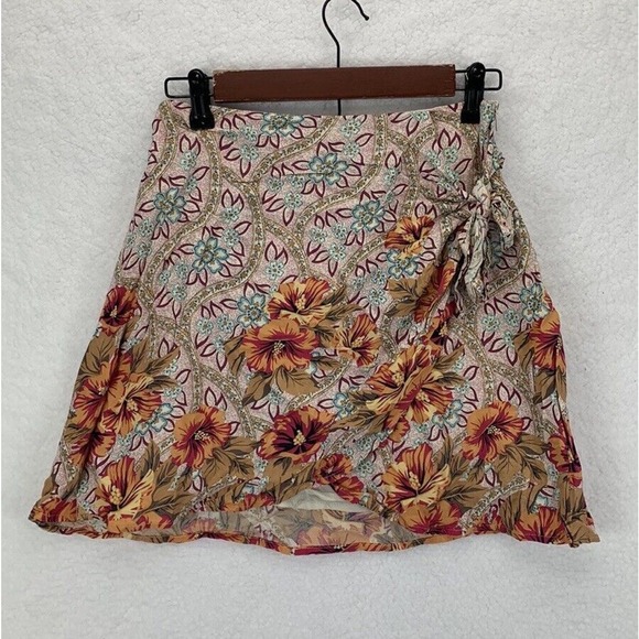 Paper Heart Floral Skirt Women’s Size 4 Multicolor Lightweight Casual Boho Print - Picture 2 of 11